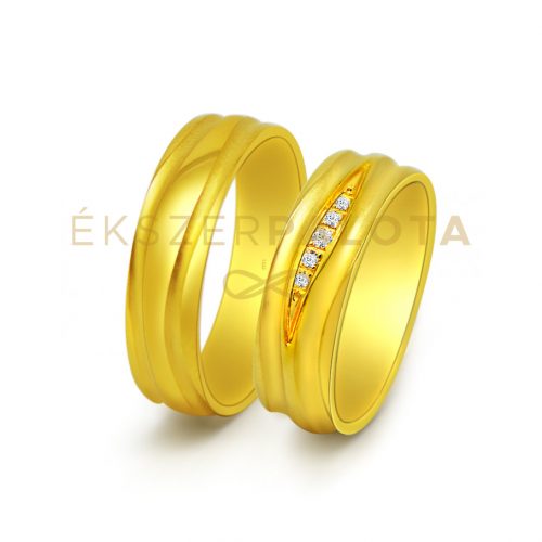 Arany karikagyűrű pár ALM13076