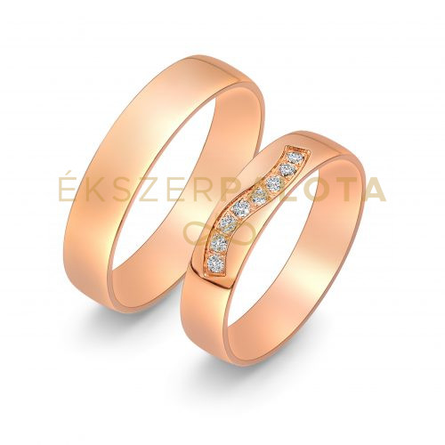 Arany karikagyűrű pár E-ALM13047