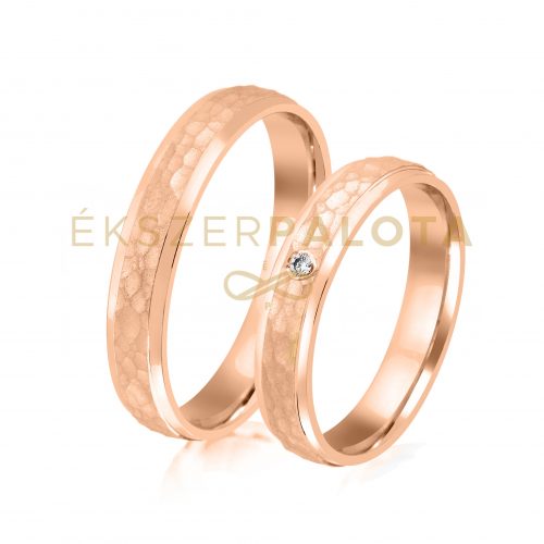 Arany karikagyűrű pár E-ALM14031