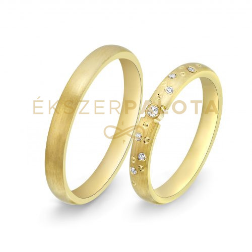 Arany karikagyűrű pár E-ALM14043