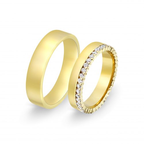 Arany karikagyűrű pár E-ALM14065