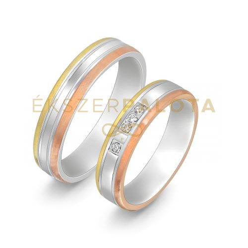 Arany karikagyűrű pár E-ALM14134
