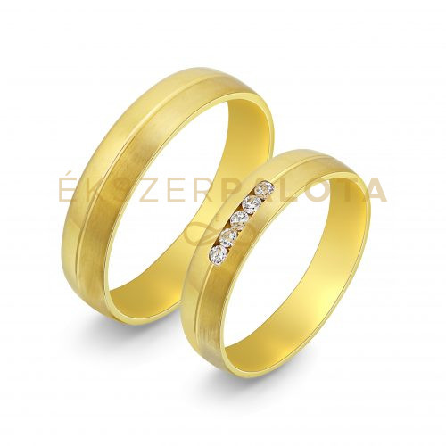 Arany karikagyűrű pár E-ALM14142