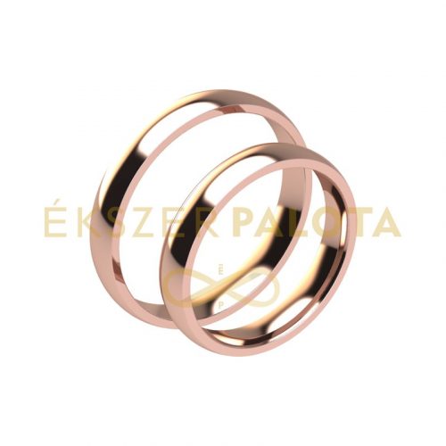 Arany klasszikus karikagyűrű pár 3,5 mm domború