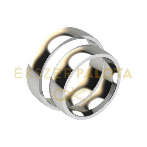 Arany klasszikus karikagyűrű pár 6 mm domború
